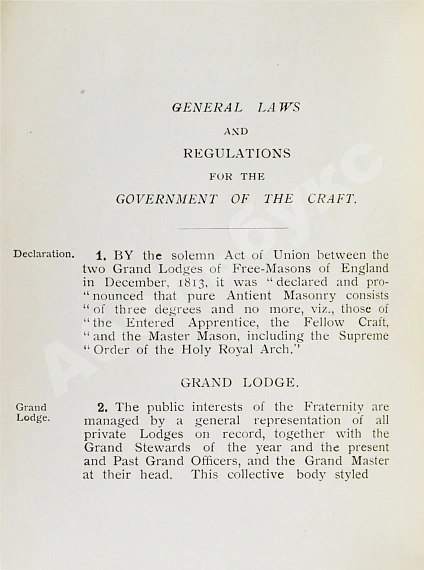 Антикварная книга Constitutions of the Antient Fraternity of Free and Accepted Masons — , 1914 дополнительное фото 6