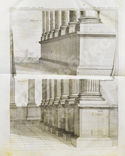 Антикварная книга Марка Витрувия Поллиона об архитектуре — , 1790-1794 дополнительное фото 7