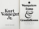 Антикварная книга Vonnegut, K. Wampeters, foma & granfalloons. Первое издание — , 1974 дополнительное фото 3
