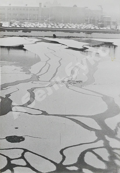 Комовский, А.Г. Крупноформатная фотография «Лёд. Москва-река»