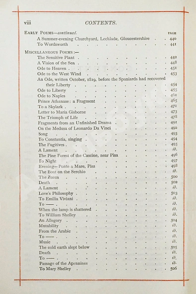 Антикварная книга Shelley, P.B. The Poetical of Percy Bysshe Shelley — Shelley Percy Bysshe, 1900 дополнительное фото 8