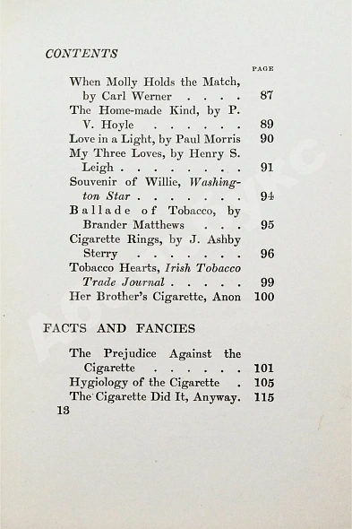 Антикварная книга Bain, J. Jr. Cigarettes in fact and fancy — , 1906 дополнительное фото 11