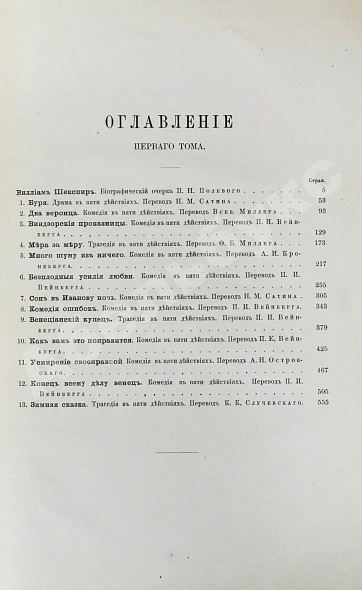 Антикварная книга Шекспир, У. Полное собрание сочинений Виллиама Шекспира в переводе русских писателей — Шекспир Уильям, 1899 дополнительное фото 5