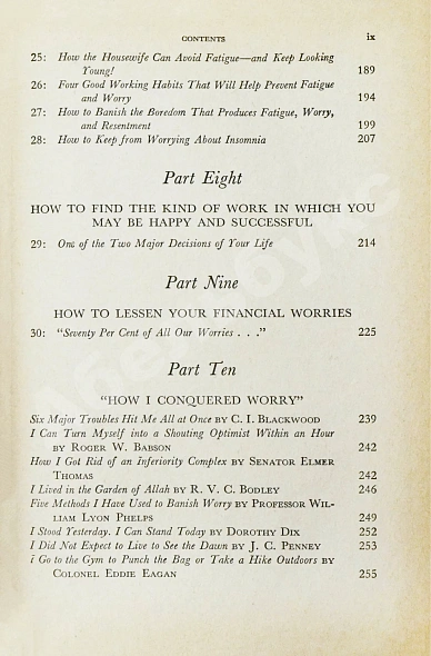 Антикварная книга Carnegie, D. How to Stop Worrying and Start Living — , 1950 дополнительное фото 7