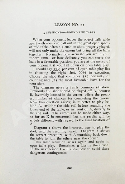 Антикварная книга Hoppe, W. Thirty years of billiard. Первое издание — , 1925 дополнительное фото 10