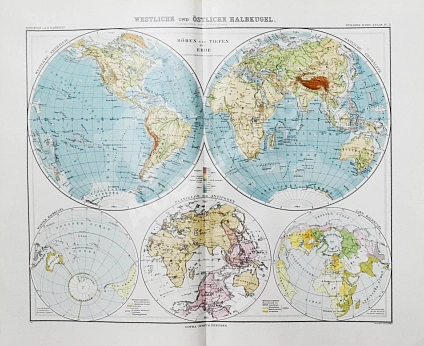 Антикварная книга Stieler, A. Stielers Hand-Atlas. 100 Karten in Kupferstich mit 162 Nebenkarten — , 1905 дополнительное фото 7