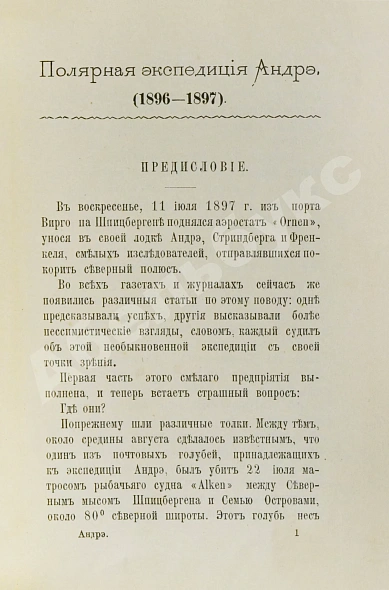 Антикварная книга Андре, С. К Северному полюсу на аэростате — Андре Саломон, 1898 дополнительное фото 4