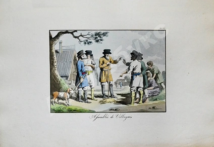 Антикварная книга Houbigant, A.G. Moeurs et costumes des Russes, Représentes en 50 planches coloriées, exécutées en litographie — Убиган Арман Густав, 1817 дополнительное фото 8