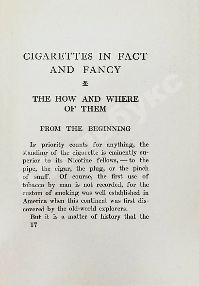 Антикварная книга Bain, J. Jr. Cigarettes in fact and fancy — , 1906 дополнительное фото 7