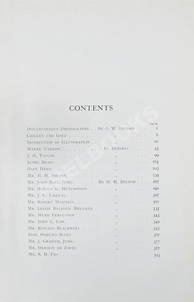Антикварная книга Белдам, Дж. Великие игроки в гольф. Разбор их приёмов — Beldam George, 1904 дополнительное фото 4