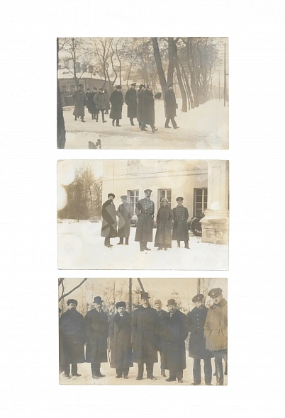 Антикварная книга Семь фотографий советской делегации в Брест-Литовске во время перемирия, предшествующего Брестскому миру — , 1917-1918