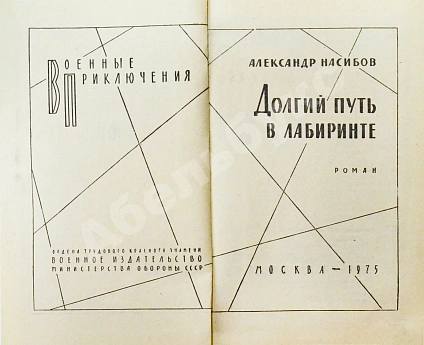 Антикварная книга Насибов, А.А. Долгий путь в лабиринте. Первое издание — , 1975 дополнительное фото 3