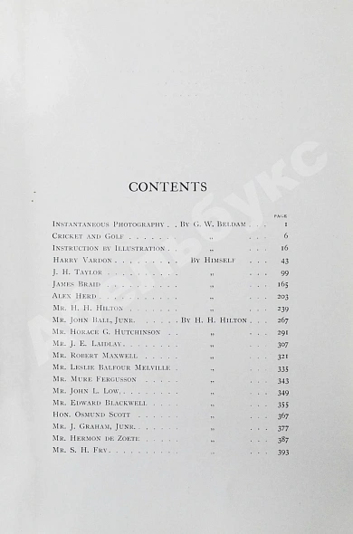 Антикварная книга Beldam, G. Great golfers. Their Methods at a Glance. Белдам, Дж. Великие игроки в гольф. Разбор их приёмов — Beldam George, 1904 дополнительное фото 9