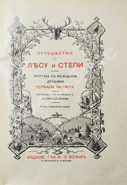 Антикварная книга Вагнер, Г. Путешествие по лесу и степи — , 1910 дополнительное фото 3