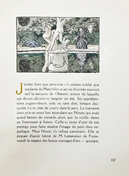 Антикварная книга Boylesve, R. La lecon d’Amour dans un Parc. Буалев, Р. Урок любви в парке — Boylesve René, 1927 дополнительное фото 6