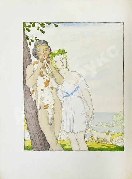 Антикварная книга Longus. Daphnis et Chloe. Лонг. Дафнис и Хлоя — , 1931 дополнительное фото 4