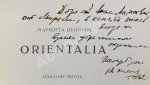 Шагинян, М.С. [автограф Анне Ахматовой] Orientalia