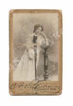 Яблочкина, А.А. [автограф] Кабинетная фотография актрисы с автографом