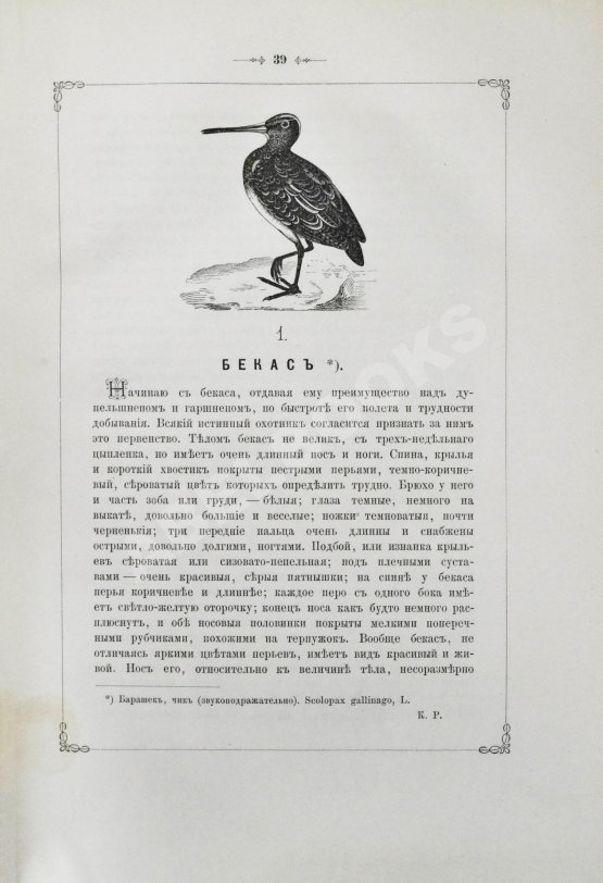 Антикварная книга Аксаков, С.Т. Записки ружейного охотника Оренбургской губернии