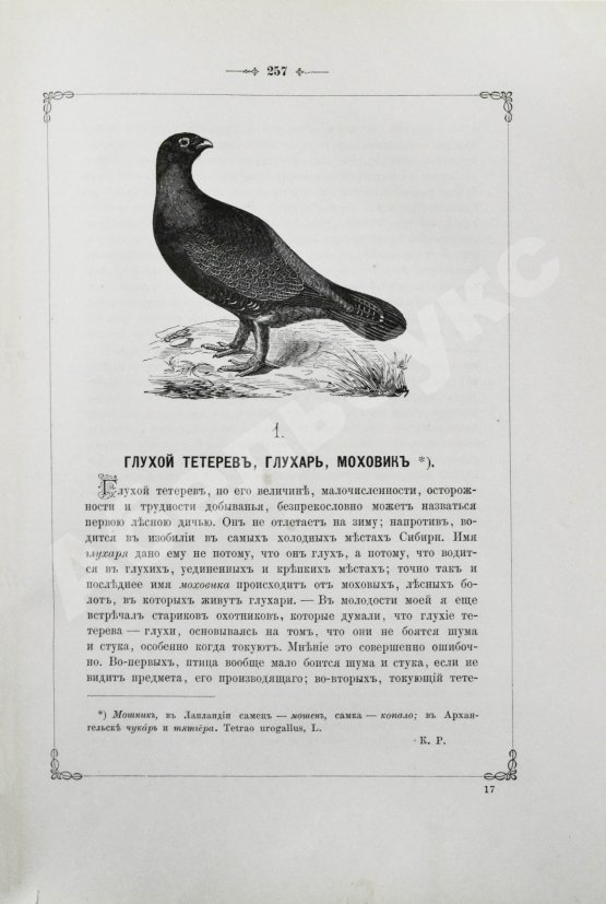 Антикварная книга Аксаков, С.Т. Записки ружейного охотника Оренбургской губернии