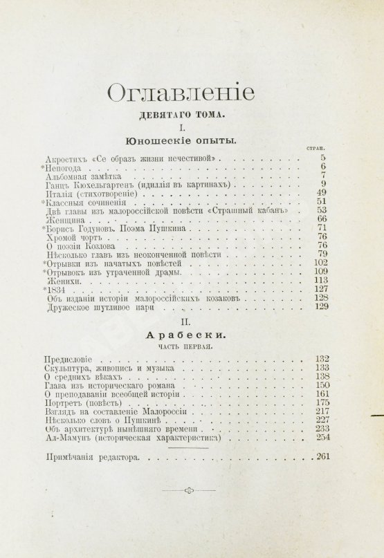 Антикварная книга Гоголь, Н.В. Сочинения Н.В. Гоголя
