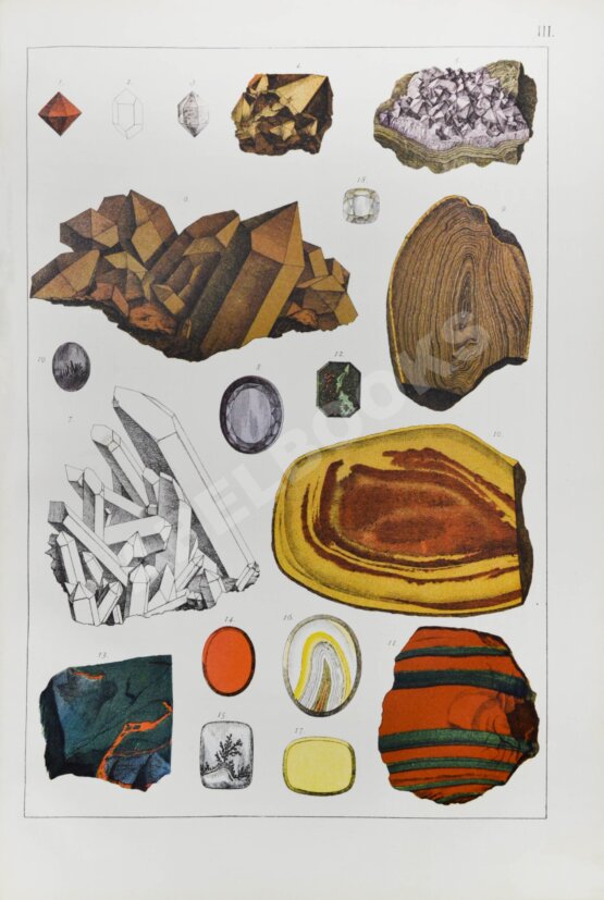 Антикварная книга Курр, И.Г. фон, Ганике А.Б. Атлас минералов