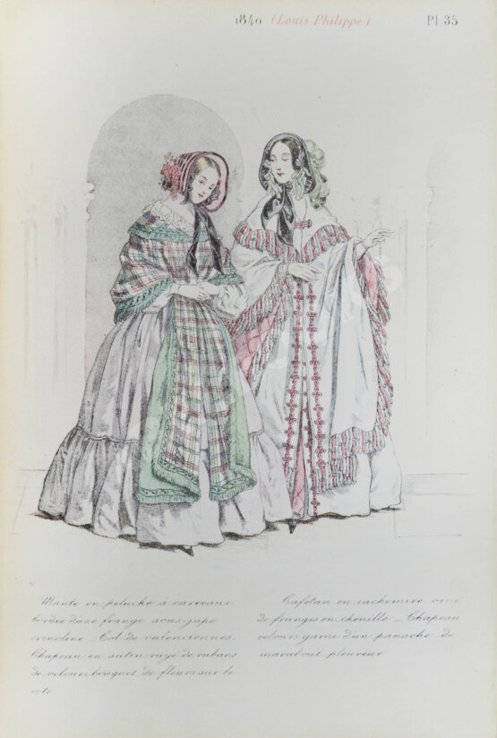 Антикварная книга Мода. Костюм, платье, шляпы, причёска и туалетные принадлежности на протяжении сорока лет с 1830 по 1870 годы