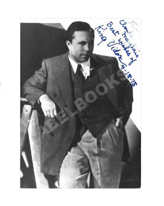 Кинг Видор [автограф]