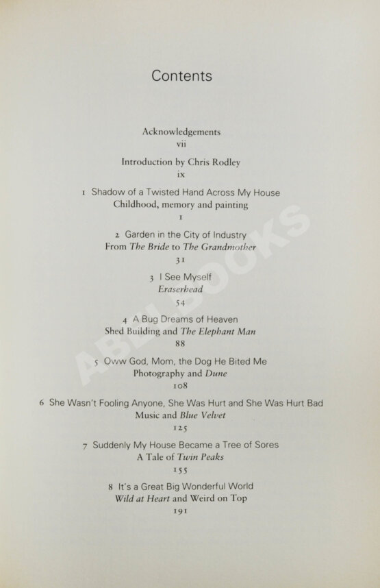 Антикварная книга [автограф Дэвида Линча]