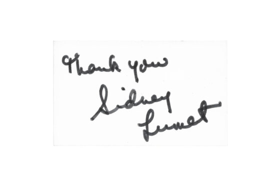 Антикварная книга Сидни Люмет [автограф]