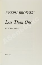 Бродский, И.А. [автограф] Brodsky, J. Less than one