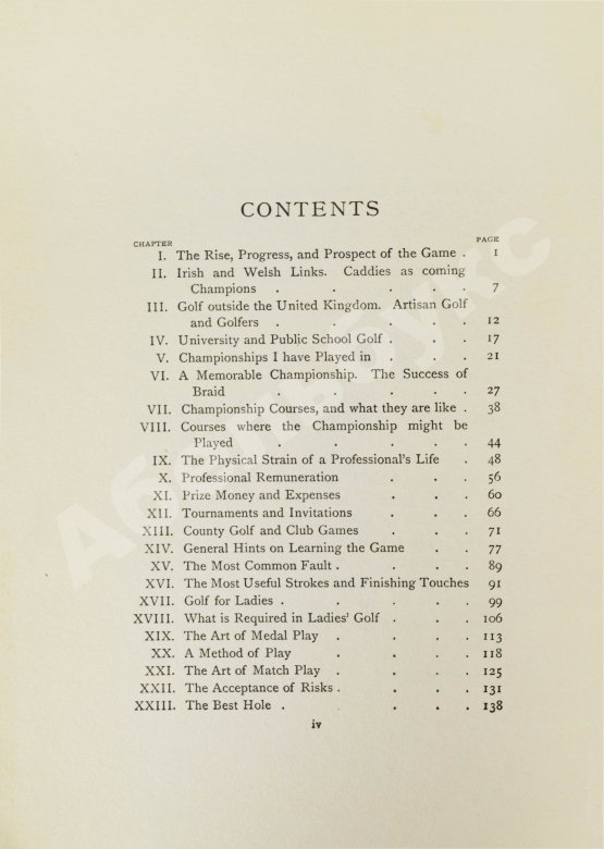 Антикварная книга Тейлор, Д.Г. Тейлор о гольфе