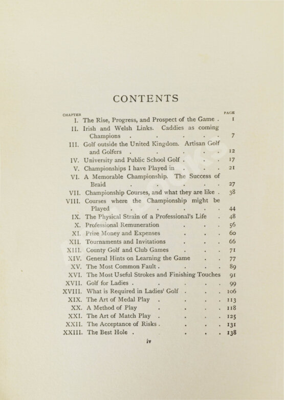 Антикварная книга Тейлор, Д.Г. Тейлор о гольфе