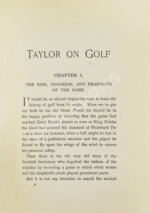 Тейлор, Д.Г. Тейлор о гольфе