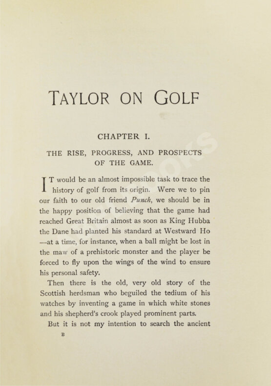 Антикварная книга Тейлор, Д.Г. Тейлор о гольфе