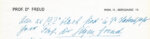 Собственноручное письмо Зигмунда Фрейда