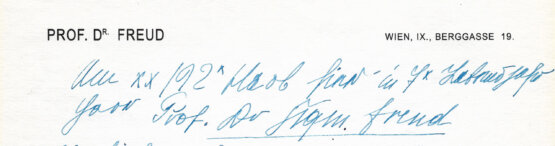 Антикварная книга Собственноручное письмо Зигмунда Фрейда