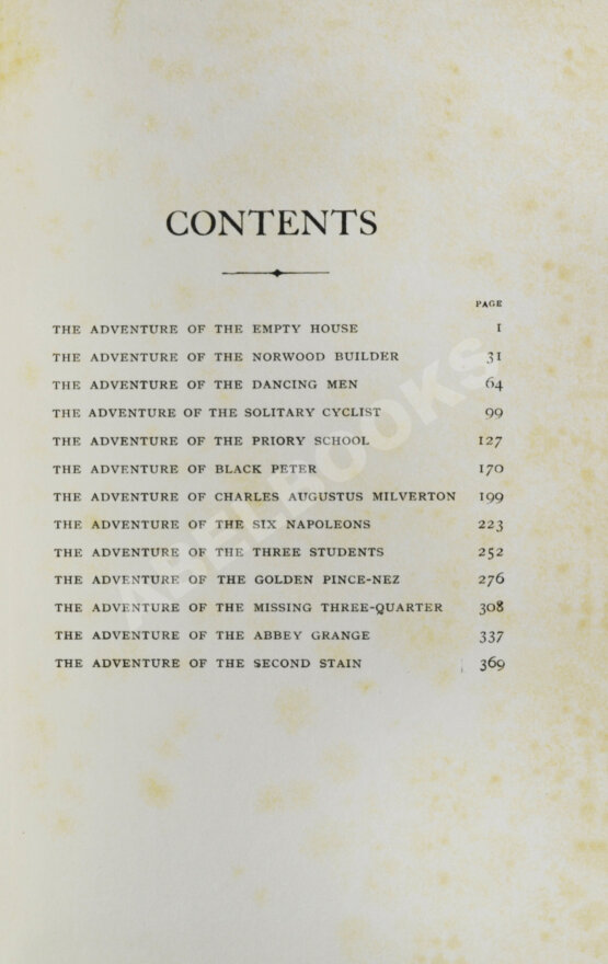 Первое/Прижизненное издание Conan Doyle, A. The Return of Sherlock Holmes Первое/Прижизненное издание Conan Doyle, A. The Return of Sherlock Holmes