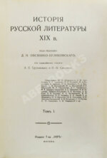 История русской литературы XIX века