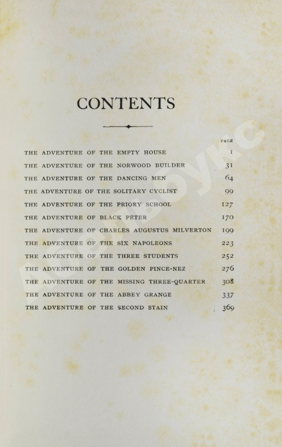 Первое/Прижизненное издание Conan Doyle, A. The Return of Sherlock Holmes