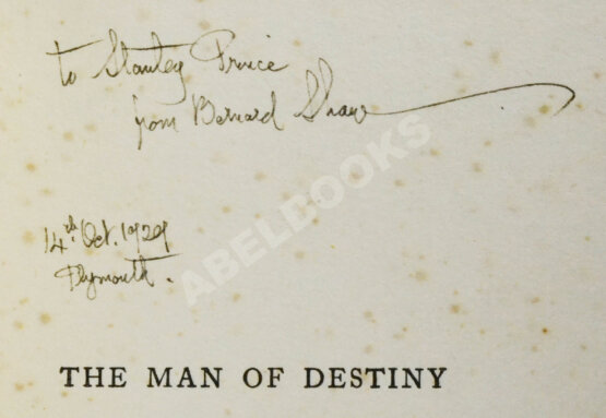 Антикварная книга Шоу, Б. [автограф]