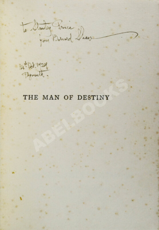 Антикварная книга Шоу, Б. [автограф]