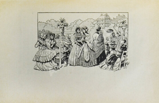 Антикварная книга Дамские моды XIX века