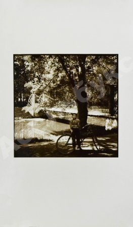 Гринберг, А.Д. Фотография «В Кузьминках. Велосипедист»