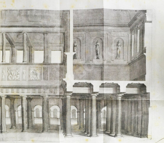 Антикварная книга Марка Витрувия Поллиона об архитектуре