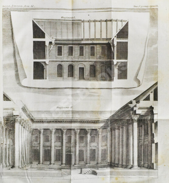 Антикварная книга Марка Витрувия Поллиона об архитектуре