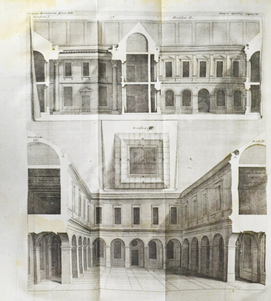 Антикварная книга Марка Витрувия Поллиона об архитектуре