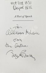 Бродский, И.А. [автограф] Brodsky, J. A part of speech