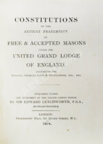 Constitutions of the Antient Fraternity of Free and Accepted Masons