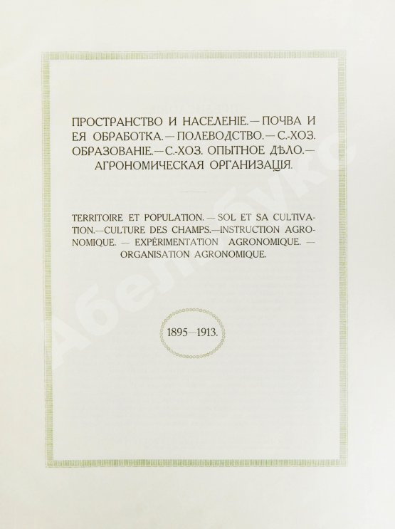 Антикварная книга Сельскохозяйственный промысел в России